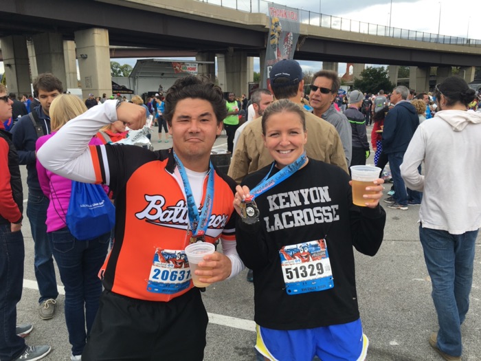 Adam at the Baltimore Half Marathon, 2016