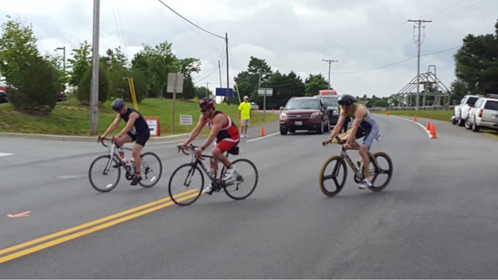 Adam at the St. Mary's Olympic Triathlon, 2017