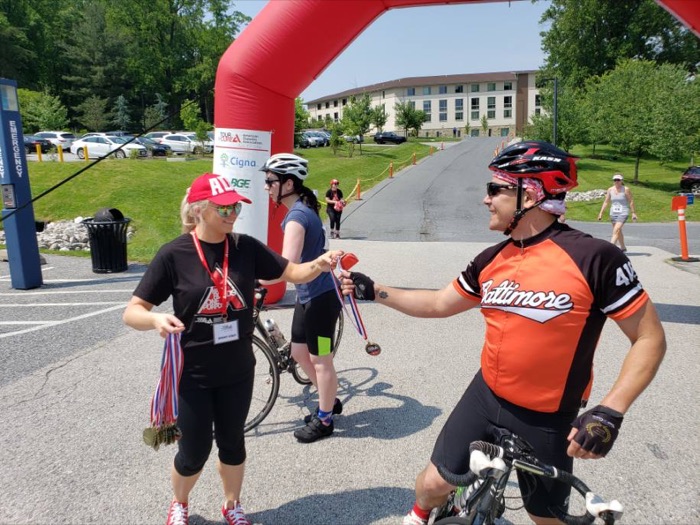 Adam at the ADA Tour de Cure, 2019